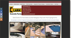 Desktop Screenshot of clarkconcreteforms.com