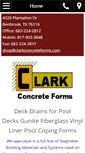 Mobile Screenshot of clarkconcreteforms.com